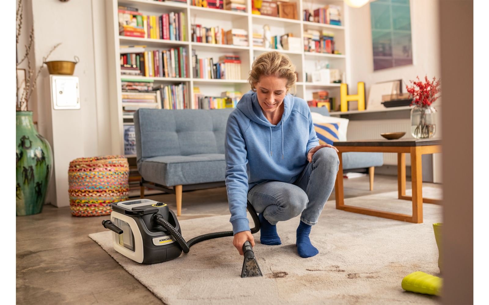 Trådløs vaskesuger SE 3-18 Compact Home Battery 18V sett - Kärcher rengjøring av bilsete
