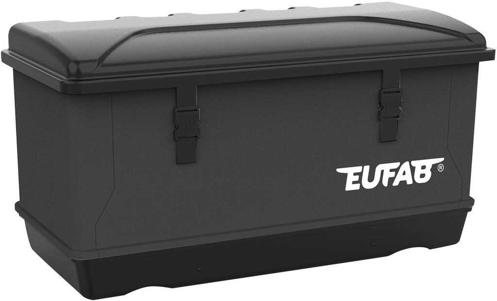 Transportboks 350 liter for sykkelstativ - Eufab forfra