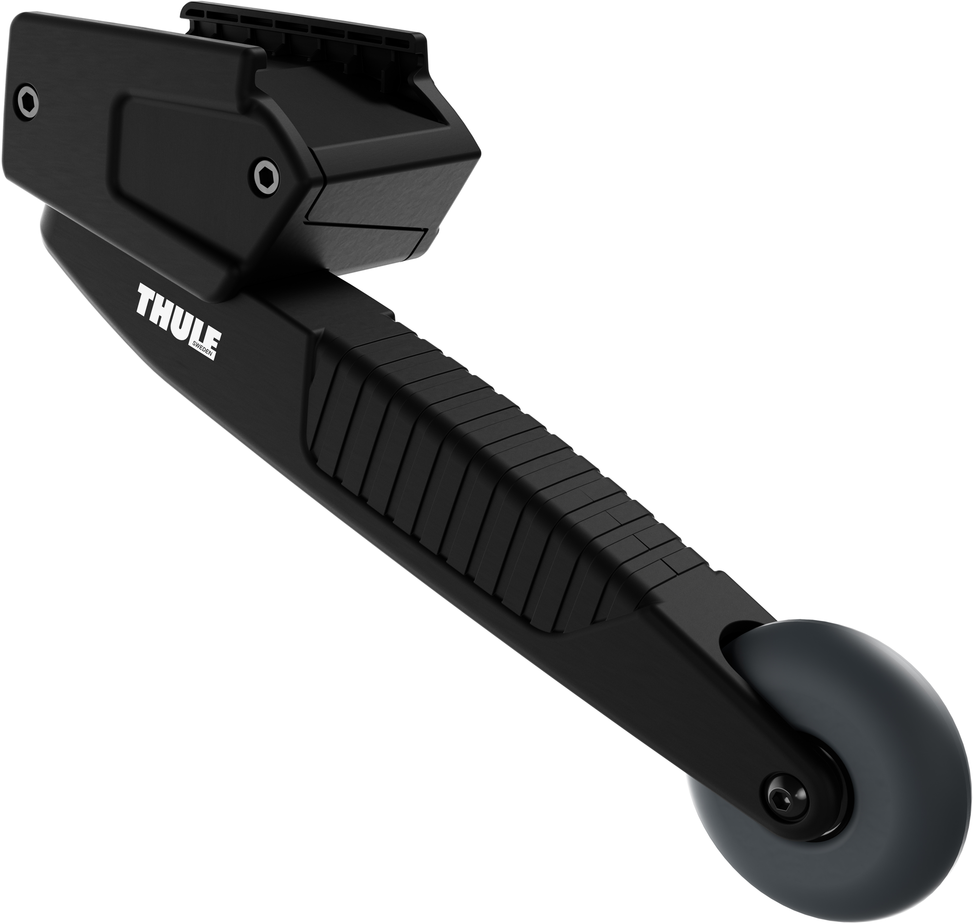 Transporthjul svart for sykkelstativ VeloSpace XT - Thule forfra