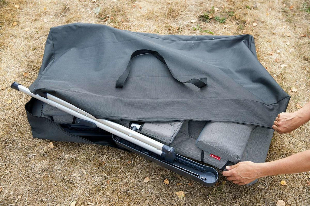 Transportveske for 2 campingstoler 120x60x25 cm - Isabella nærbilde av glidelås