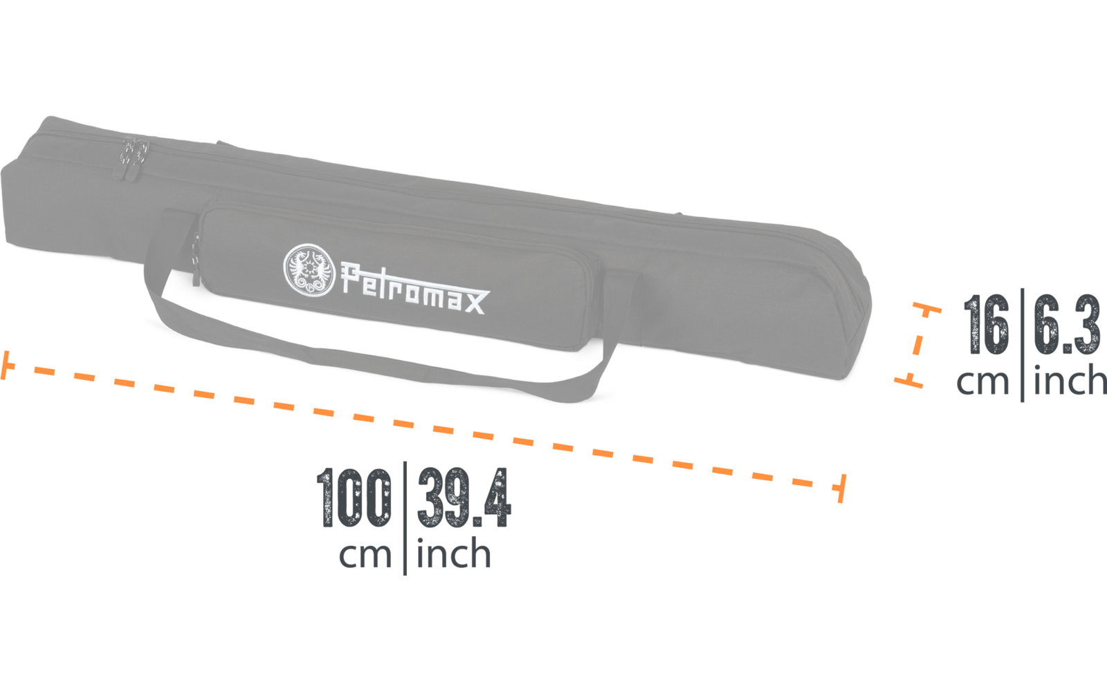 Transportveske d1 for trefot ripstop 750 g utvendig lomme