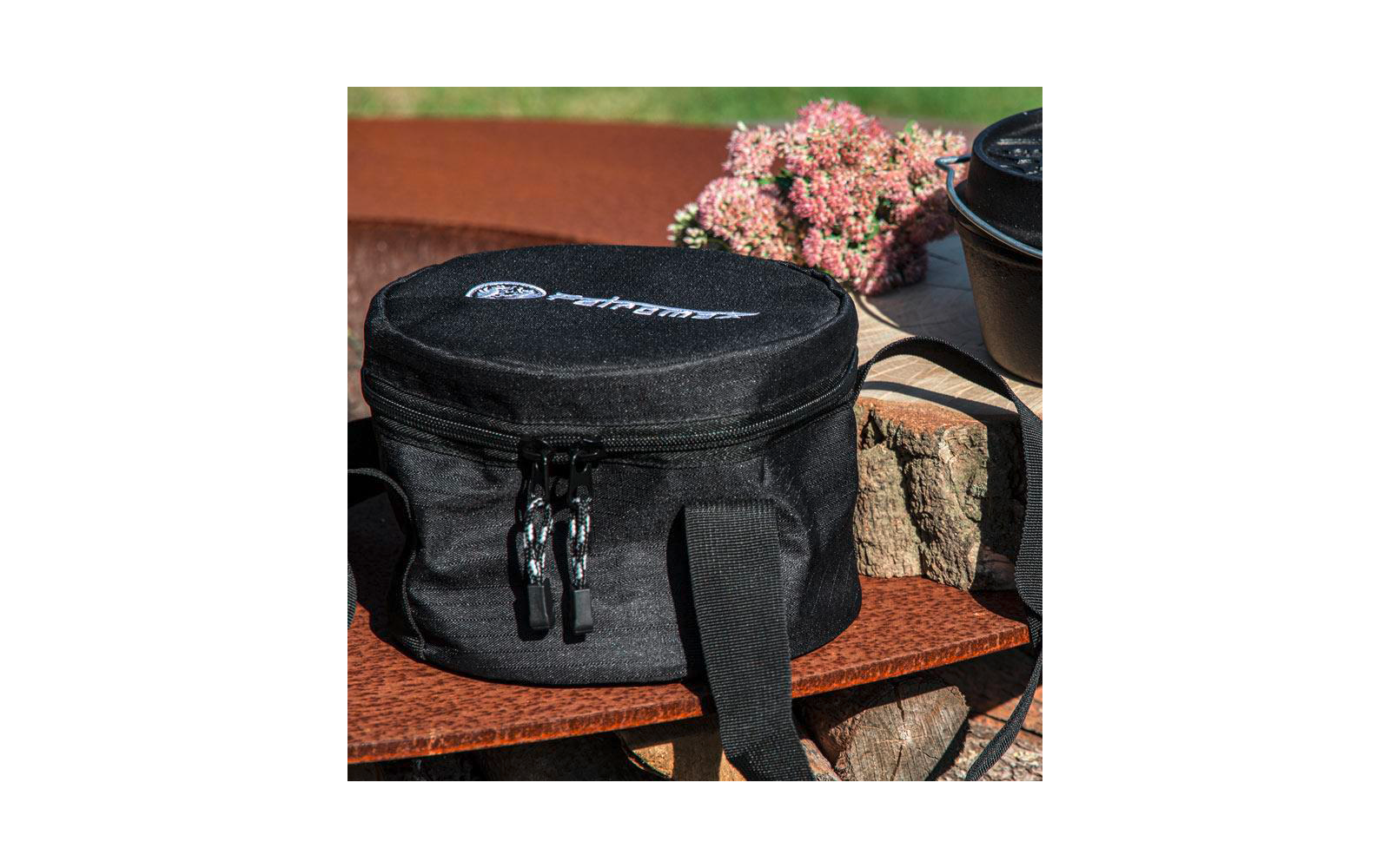 Transportveske for Dutch Oven ft3 ripstop polyester Petromax montert med Dutch Oven