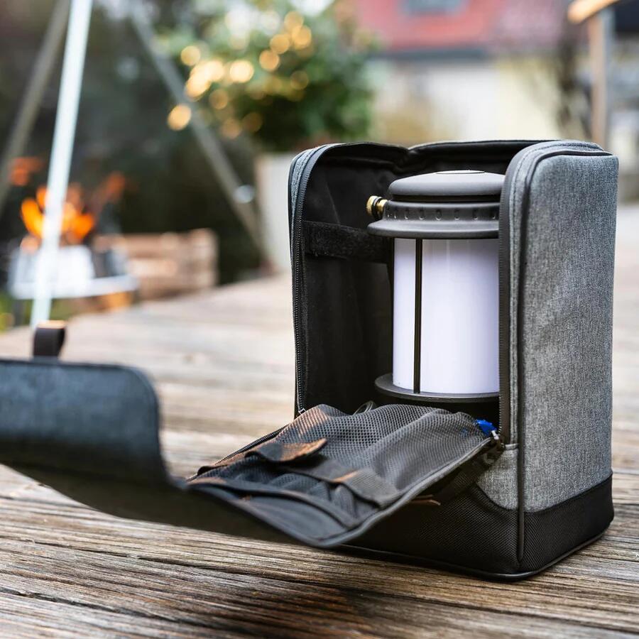 Detalj av transportveske for LM500 lampe grå