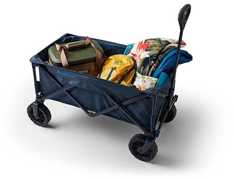 Detalj av hjul på Transportvogn Alpaca Gear Wagon 140L Slate Blue - Gregory