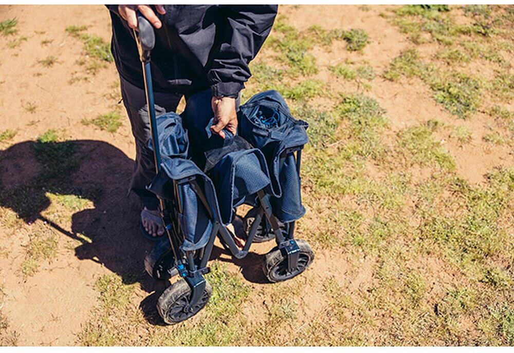 Transportvogn Alpaca Gear Wagon 140L Slate Blue - Gregory sammenfoldet for oppbevaring