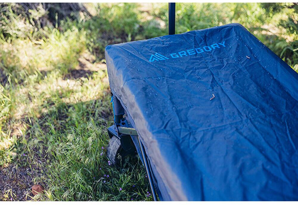Håndtak og lommer på Transportvogn Alpaca Gear Wagon 140L Slate Blue - Gregory