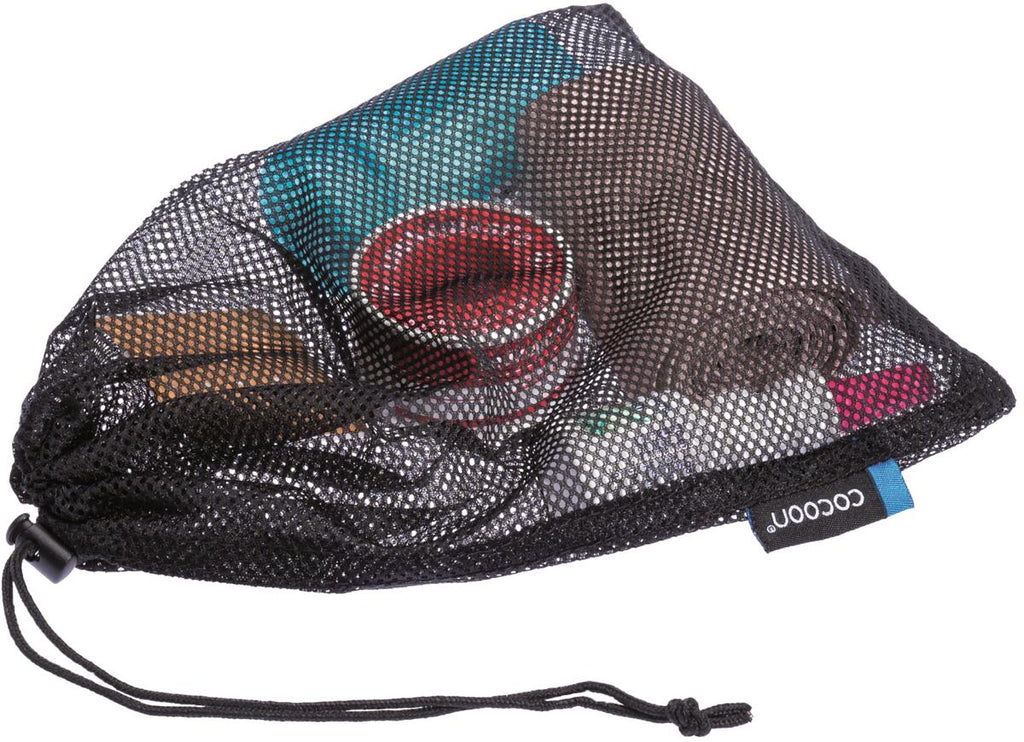 Traveler nettpose-sett i polyester mesh fire størrelser sammen