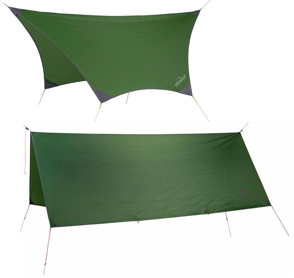 Traveller tarp for hengekøye polyester ripstop vannsøyle 3000 mm forfra