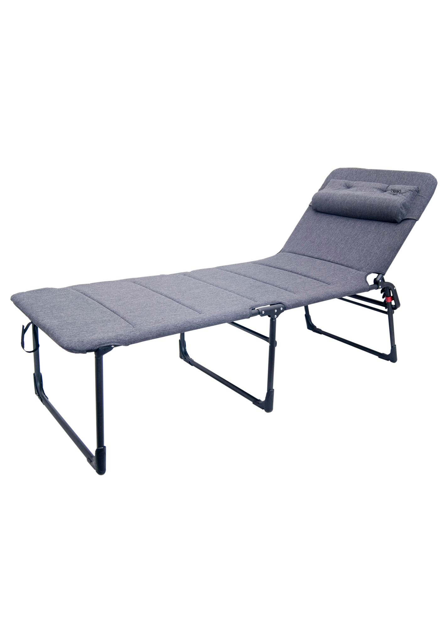 Trebent liggestol Elegant aluminium 4-pos ryggstøtte 140 kg forfra