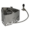 Detalj av trekantet brennerholder 126 × 85 mm rustfritt stål - Trangia
