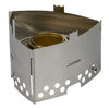 Montert trekantet brennerholder 126 × 85 mm rustfritt stål - Trangia