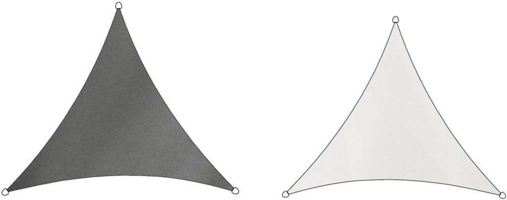 Trekantet solseil polyester vanntett 500x500 cm Livin' Outdoor forfra