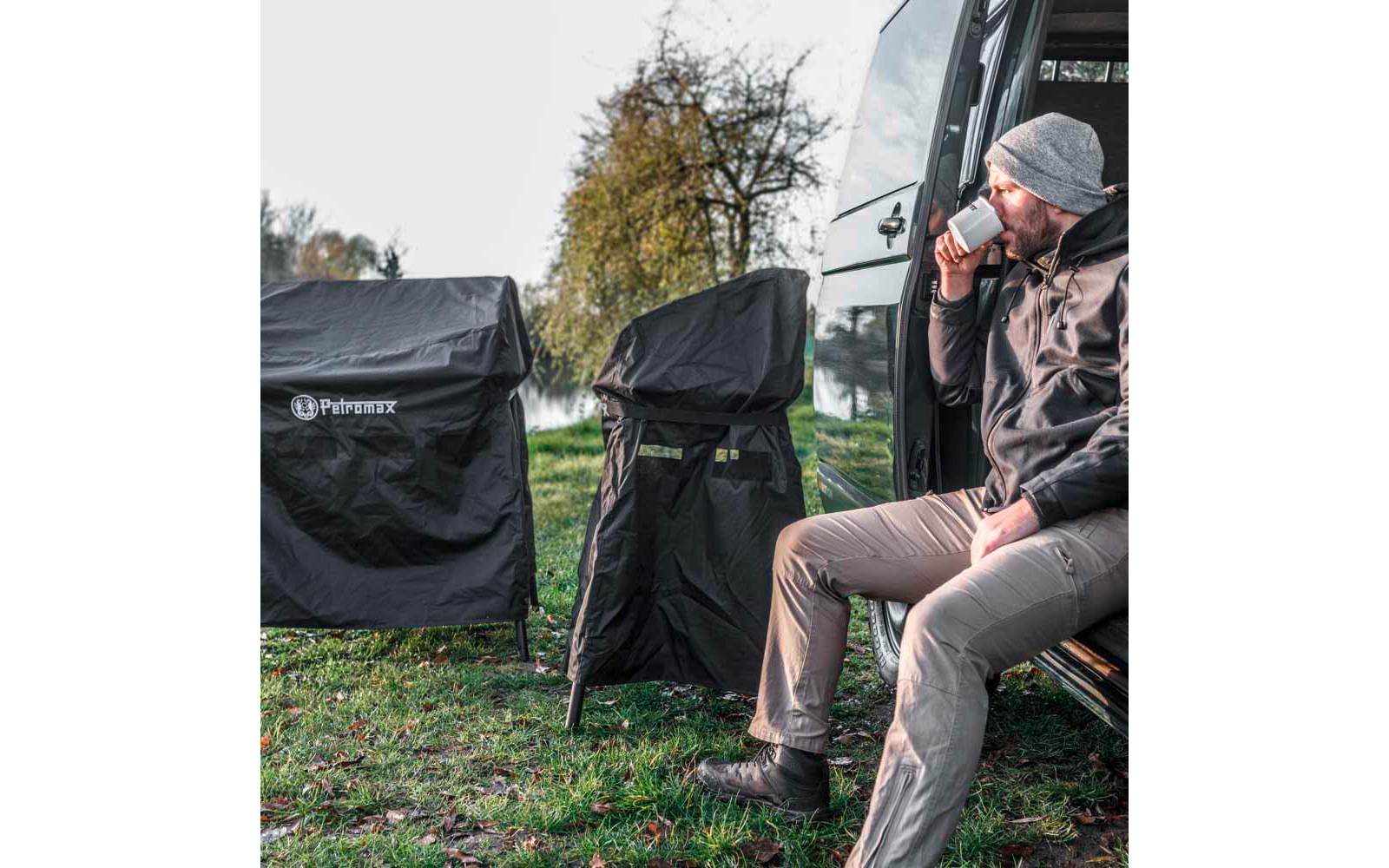 Trekk for gassbord ge90 og fe90 ripstop-polyester med klettlukking