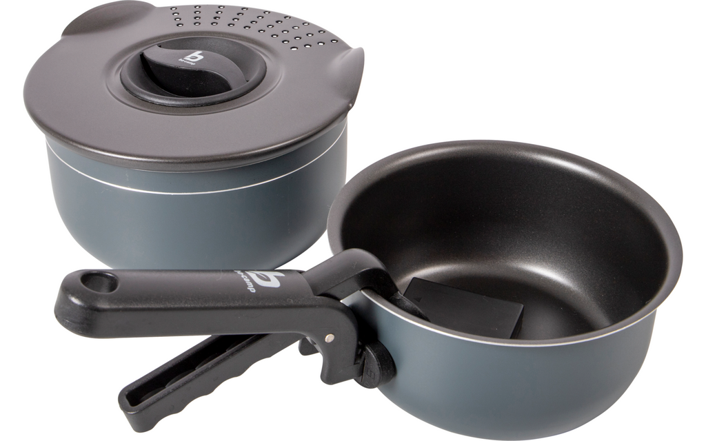 Trekking kokekartsett 5 deler stablbart aluminium - Bo-Camp bakside