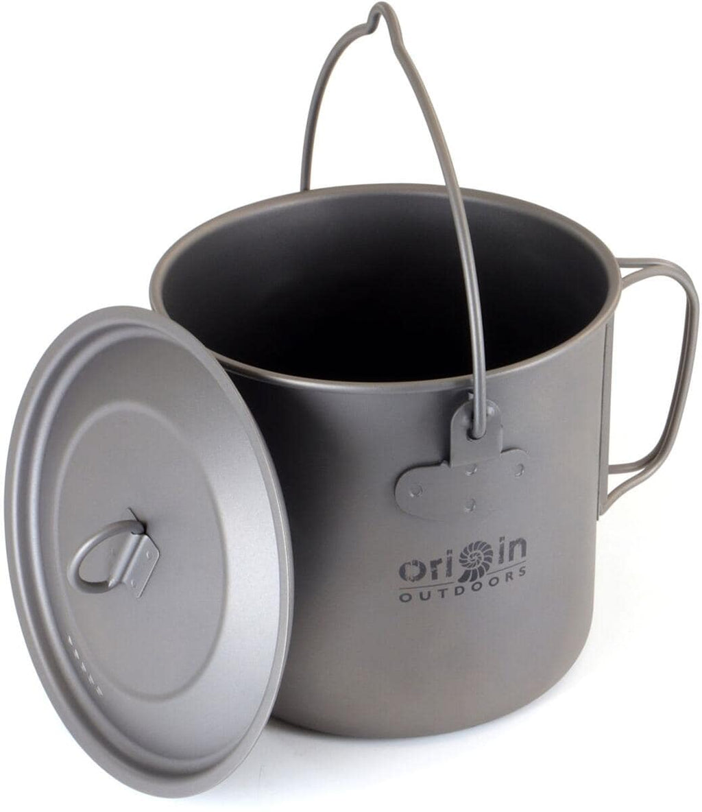 Detalj av klappbare håndtak på Trekkinggryte titan 1,1 l med klappbare håndtak 180 g