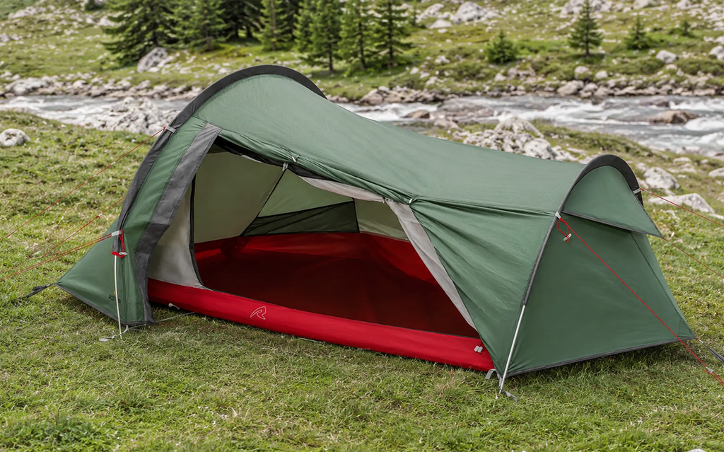 Trekkingtelt Cress 2 Pro for 2 personer 2,5 kg 3000 mm - Robens oppslått sett forfra