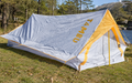 Trekkingtelt Ekati 2 for 2 personer 2000 mm vannsøyle - Tambu oppsatt, sett forfra