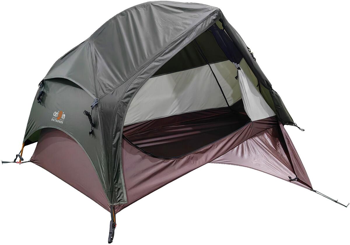Montert Trekkingtelt Nomad-Lite 1-pers ultralett 1,24 kg 3000 mm i naturen