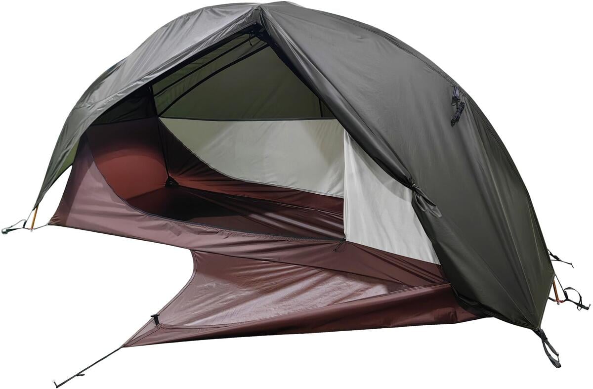 Trekkingtelt Nomad-Lite 1-pers ultralett 1,24 kg 3000 mm åpen inngang