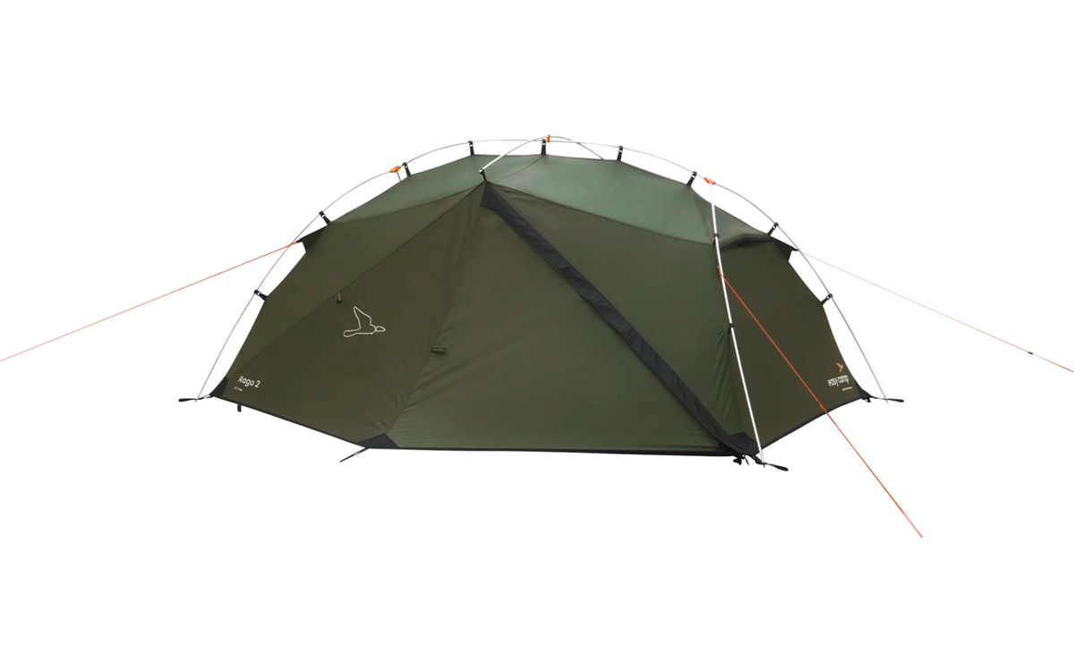Trekkingtelt Rago 2 for 2 personer 2,5 kg 3000 mm - Easy Camp med begge inngangene åpne
