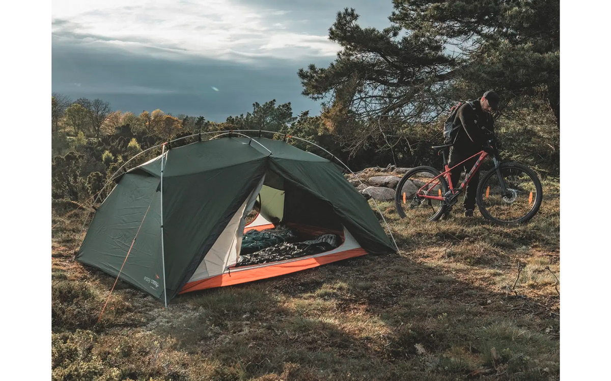 Trekkingtelt Rago 3 for 3 personer aluminium 2,9 kg - Easy Camp oppbevaringslommer