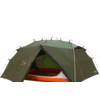 Trekkingtelt Rago 3 for 3 personer aluminium 2,9 kg - Easy Camp transportpose festet på sykkel