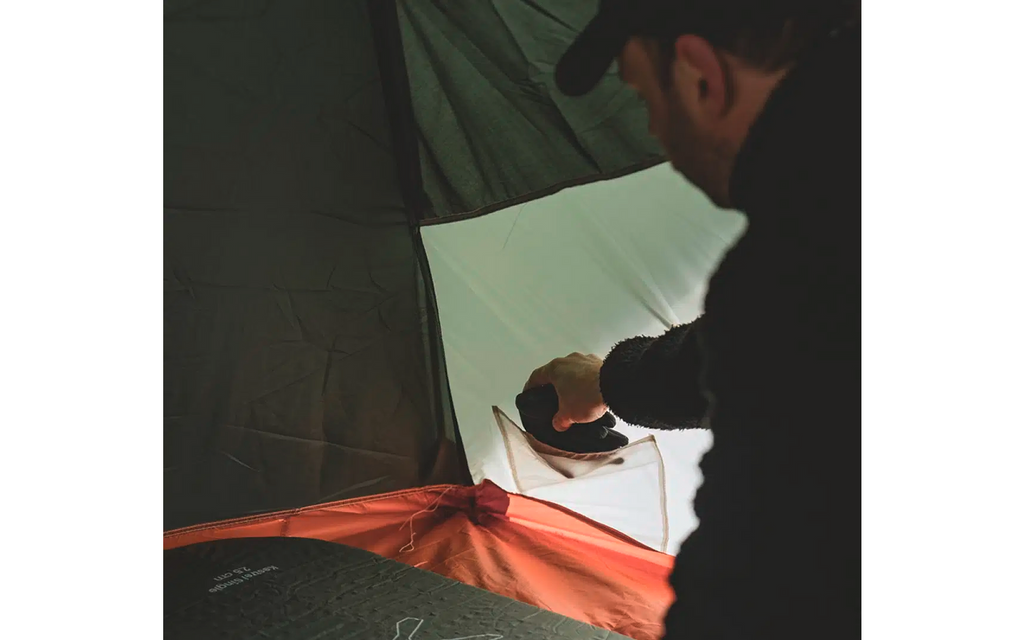 Trekkingtelt Rago 3 for 3 personer aluminium 2,9 kg - Easy Camp nærbilde av ventilasjon