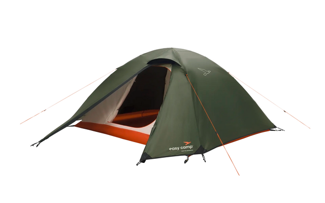 Trekkingtelt Rondane 3 for 3 personer 2,8 kg 3000 mm - Easy Camp sett fra siden med barduner