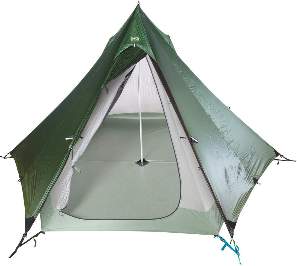 Trekkingtelt Wickiup 3 ultralett med justerbar sentralstang forfra