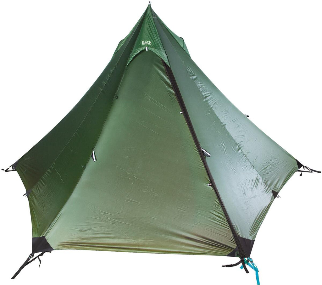 Trekkingtelt Wickiup 3 ultralett med justerbar sentralstang bakside