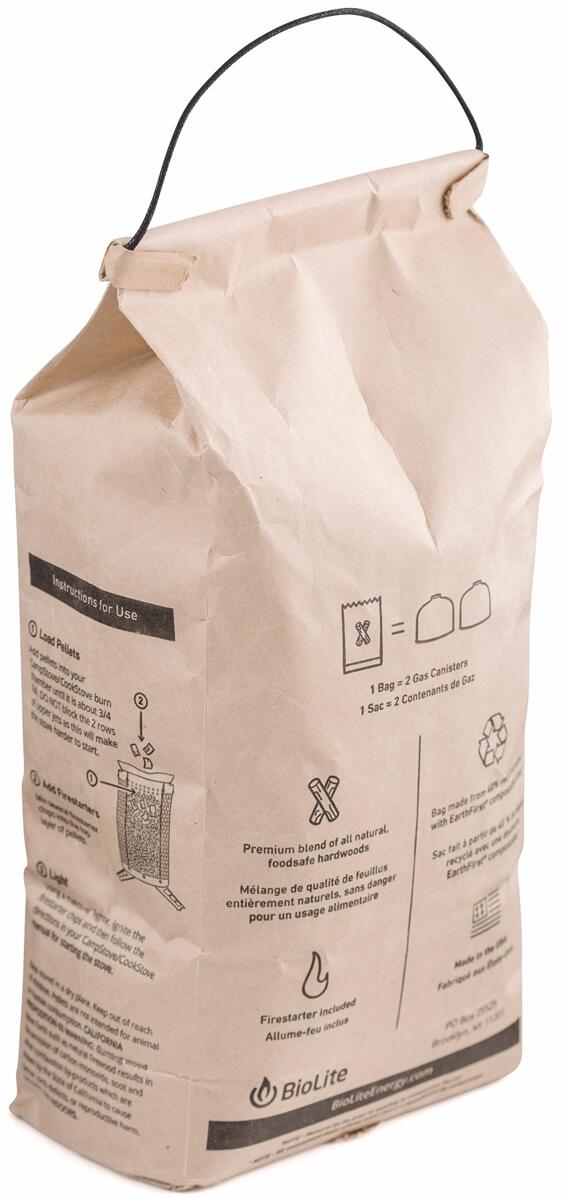 Trepellets BioFuel 1 kg, 2 timers brenntid detalj
