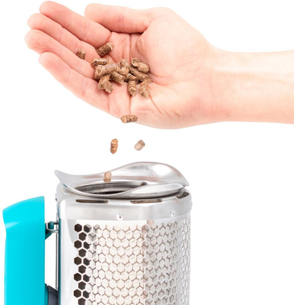 Trepellets BioFuel 1 kg, 2 timers brenntid montert i BioLite stove