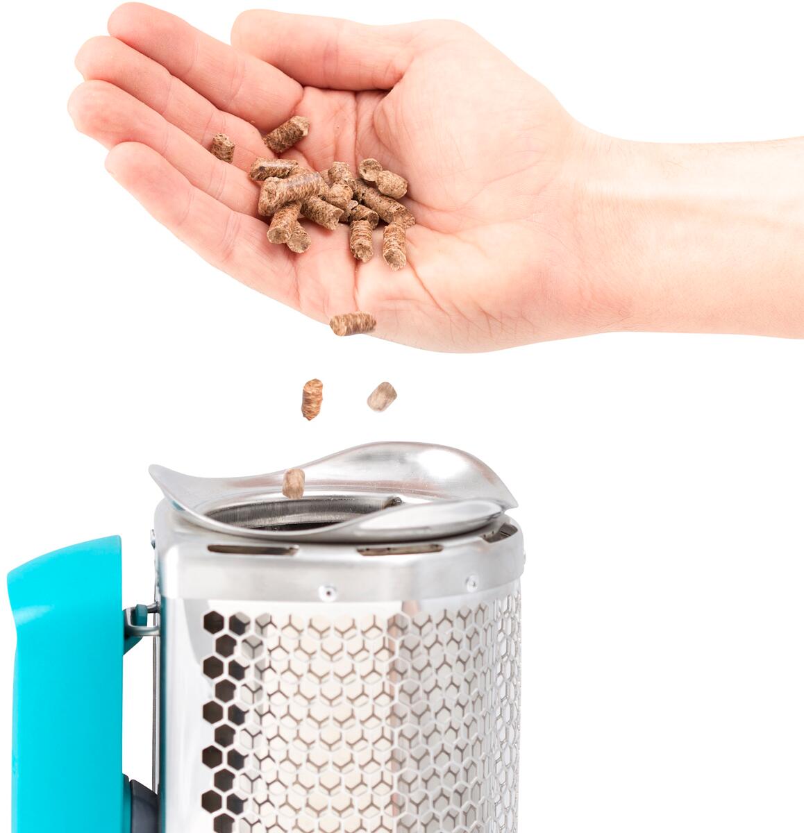 Trepellets BioFuel 1 kg, 2 timers brenntid montert i BioLite stove