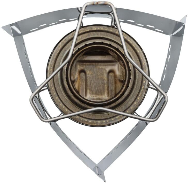 Triangle gryteholder Ø60-90 mm rustfritt stål Trangia bakside