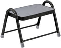 Trinn King Step i stål med gummioverflate 43x30 cm - Brunner forfra