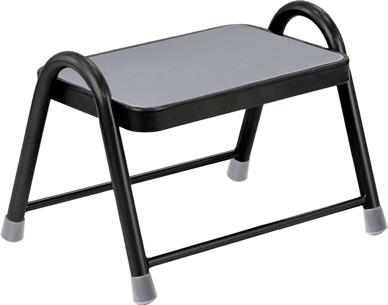 Trinn King Step i stål med gummioverflate 43x30 cm - Brunner forfra