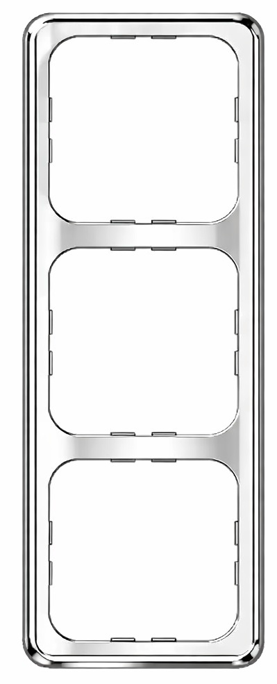 Trippelramme Standard sølv 166x60 mm System 10.000 fra Inprojal