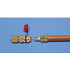 Trykkkobling RVS8 for 8 mm gassrør med sikring bakside