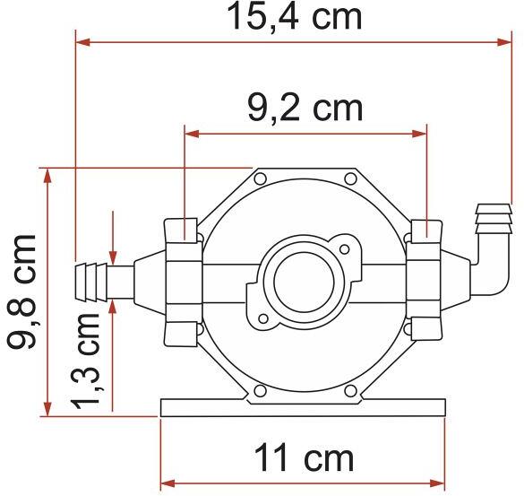 Detalj av Trykkutjevningstank A20 svart nylon 0,7l