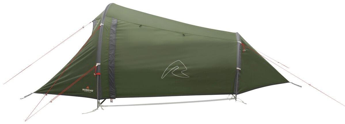 Montert Tunneltelt Challenger Exp 2-pers. 2,4 kg aluminium grønn i naturen