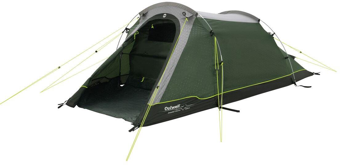 Tunneltelt Earth 2-person, 3,6kg, 150x310cm, grønn - Outwell forfra