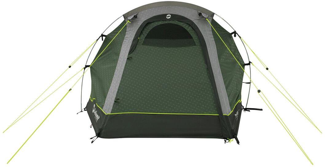 Tunneltelt Earth 2-person, 3,6kg, 150x310cm, grønn - Outwell montert på campingplass