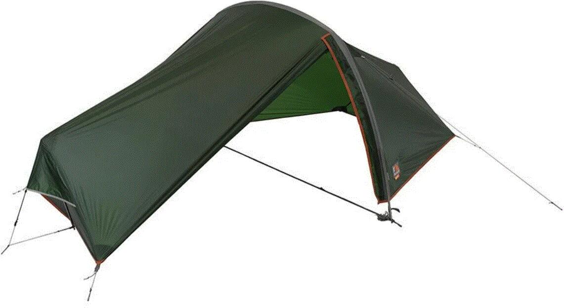 Tunneltelt F10 Helium for 2 personer montert i natur
