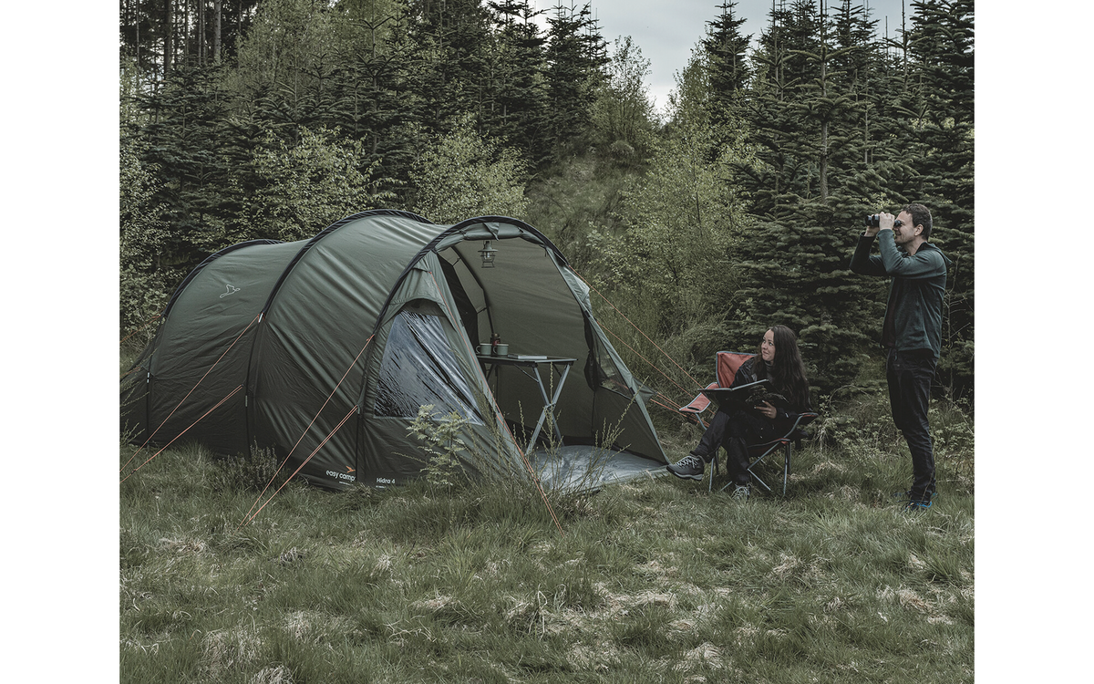 Tunneltelt Hidra 4 for 4 personer vannsøyle 3000 mm - Easy Camp pakket i bæreveske