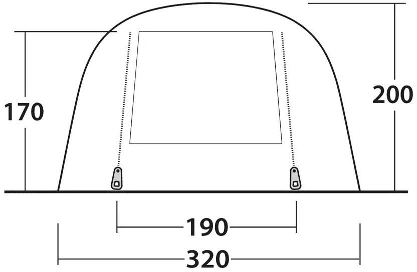 Pakking av Tunneltelt Hornet 5 Air for 5 personer