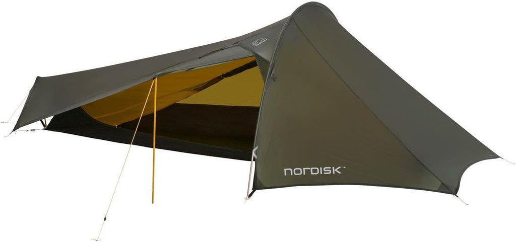 Tunneltelt Lofoten 1 ULW 1-pers montert på campingplass