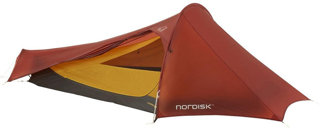 Detalj av teltstang på Tunneltelt Lofoten 2 ULW 2-pers, 500 g, 7D nylon