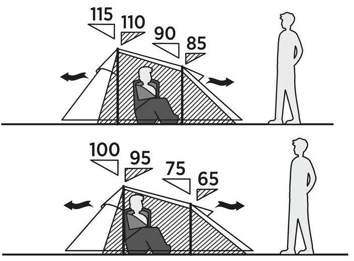 Inngangsparti på Tunneltelt Reindal med SleepTight innertelt