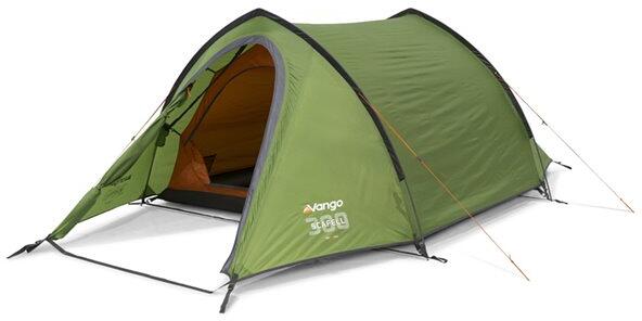 Tunneltelt Scafell 300 3-pers aluminium 2,9 kg grønn montert i naturen