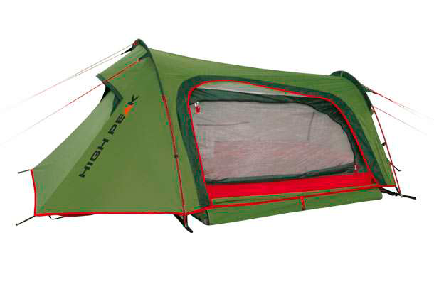 Tunneltelt Sparrow LW for 2 personer 2,3 kg 3000 mm - High Peak oppslått sett fra siden
